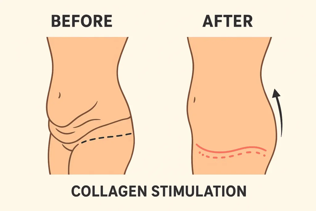 Before and after results for sagging skin after weight loss injections Falkirk