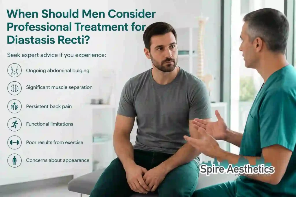 When Should Men Consider Professional Treatment for Diastasis Recti Falkirk?